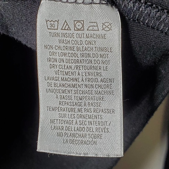 PINK Super Soft Tie Front Long Sleeve Tee Black S - Picture 6 of 8